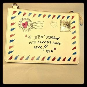 Betsey Johnson Love Letter S.W.A.K Envelope purse!